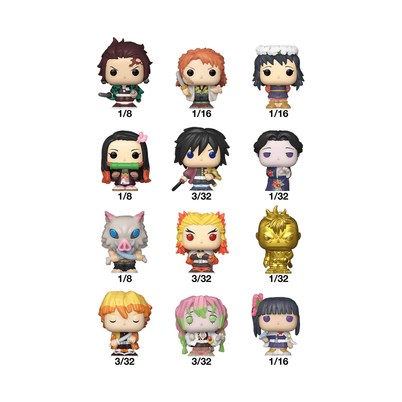 Figura Mistery Bitty POP: Demon Slayer (surtido)