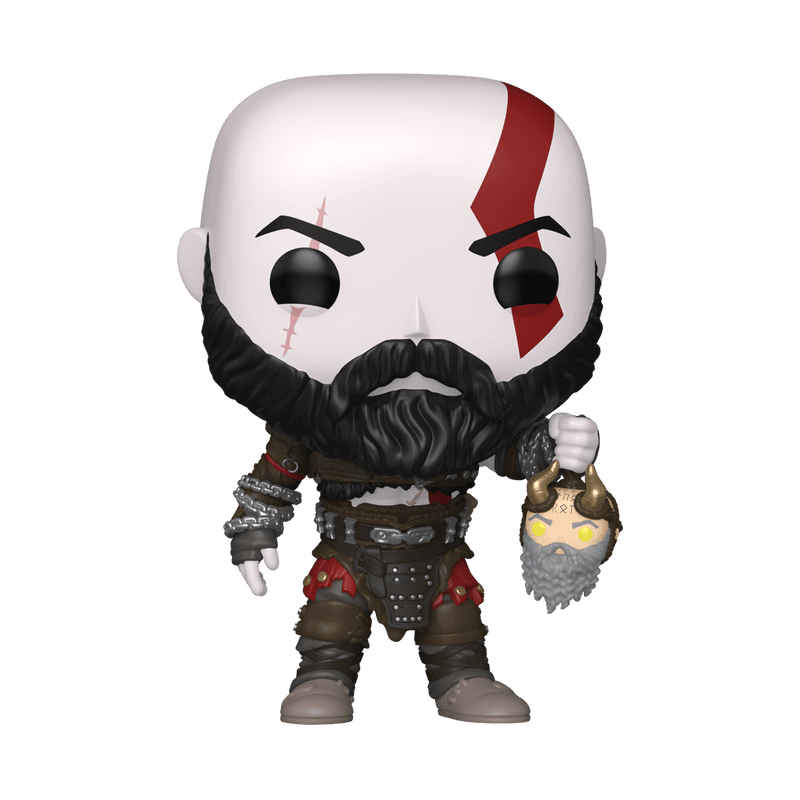 Figura POP Games: God Of War Kratos con la cabeza de Mimir
