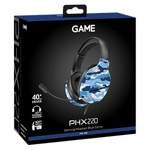GAME PHX220 GAME Camuflaje Azul V2 PC - PS5 - PS4 - XBOX - Switch - Auriculares Gaming
