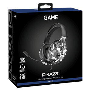 GAME PHX220 GAME Camuflaje Blanco V2 PC - PS5 - PS4 - XBOX - Switch - Auriculares Gaming