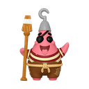Figura POP Películas: Patrick Star (pirata) (REACONDICIONADO)