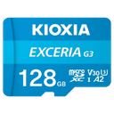 Kioxia MicroSD Exceria G3 128GB Clase 10, 160 MB/s  Tarjeta Memoria