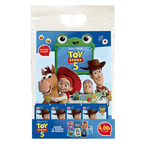 Starter Pack Toy Story 5 (Álbum + 4 sobres de cromos)