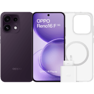 Oppo Reno 16F 5G 8/256Gb Purpura Negro + Carcasa + Cargador 45W