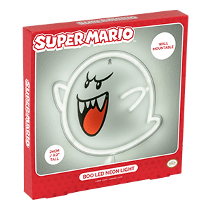 Iluminación de pared Super Mario Boo LED Neon Light de 25 cm