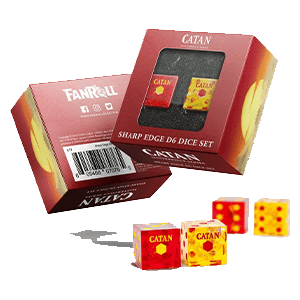 Set de 2 dados de resina Catan D6 Sharp Edge
