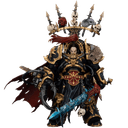 Figura articulada Warhammer 40k Black Legion Abaddon the Despoiler with Drach´nyen and the Talo de 16 cm