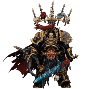 Figura articulada Warhammer 40k Black Legion Abaddon the Despoiler with Drach´nyen and the Talo de 16 cm