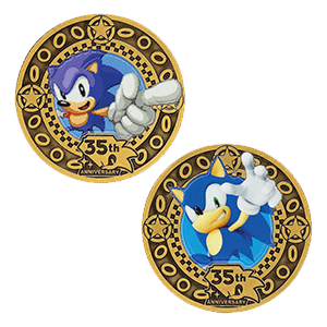 Moneda Coleccionable Sonic the Hedgehog 35th Anniversary Limited Edition