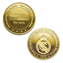 Moneda dorada Real Madrid Edición especial Escudo y Estadio Santiago Bernabeu