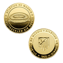 Moneda dorada Atlético de Madrid Edición especial Escudo y Estadio Riyadh Air Metropolitano