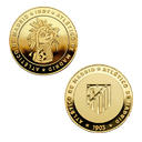 Moneda dorada Atlético de Madrid Edición especial INDY y Escudo