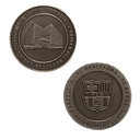 Moneda color bronce FC Barcelona Edición especial con Escudo y la Massia
