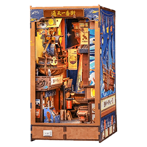 Maqueta Book Nook Tsutenkaku Ichiban Street 23 x 12 cm