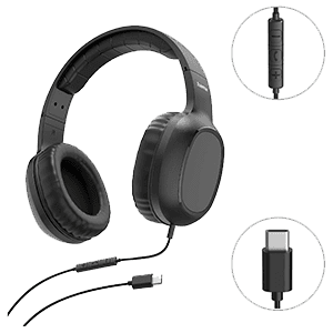 Auriculares OnEar Fun Type C, Negro