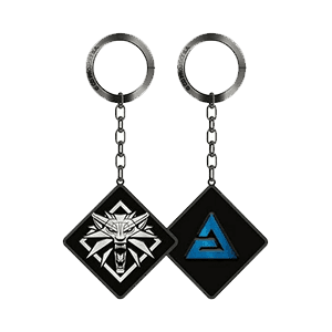 Llavero metalico The Witcher 3 AARD Symbol
