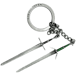 Llavero metalico The Witcher 3 Geralt Two Swords