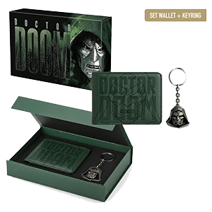 Set de regalo cartera + llavero metalico Avengers Doomsday Dr Doom