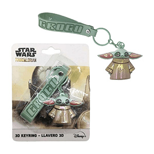 Llavero 3D Star Wars Mandalorian Grogu