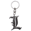 Llavero metálico 3D Death Note L Symbol