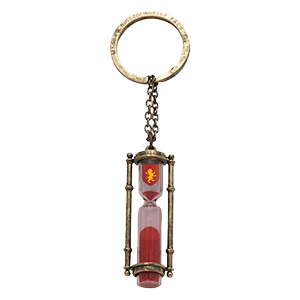 Llavero metálico 3D Harry Potter Reloj de Arena Gryffindor