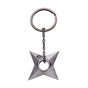 Llavero metálico 3D Naruto Shippuden Shuriken Konoha