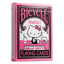 Baraja de Poker Bicycle Hello Kitty Black and Pink