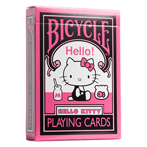 Baraja de Poker Bicycle Hello Kitty Black and Pink