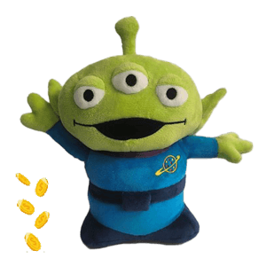 Hucha de Peluche Toy Story Alien de 20 cm