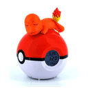Radio Despertador Luminoso Pokemon: Charmander sobre Pokeball 16cm (REACONDICIONADO)
