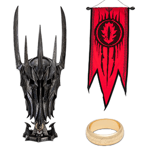 Replica Casco El Señor de los anillos 1/1 Museum Collection War Helm of Sauron de 76 cm