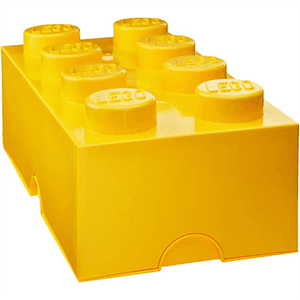 Caja de almacenaje LEGO Brick 8 amarillo de 50 cm 