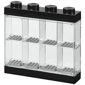 Vitrina de exposición para 8 minifiguras LEGO de color negro