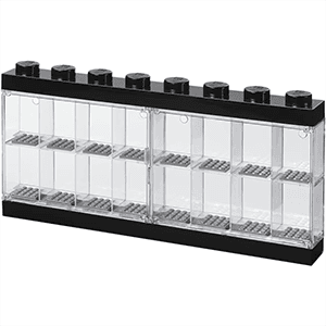Vitrina de exposición para 16 minifiguras LEGO de color negro