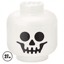 Caja de almacenaje LEGO Head Skeleton de 27 cm