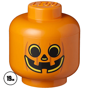 Caja de almacenaje LEGO Head Pumpkin de 19 cm