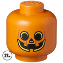 Caja de almacenaje LEGO Head Pumpkin de 27 cm