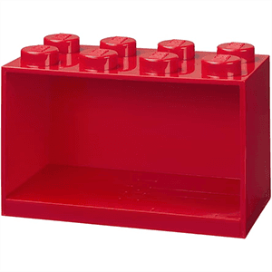 Estanteria LEGO Brick 8 roja de 32 cm