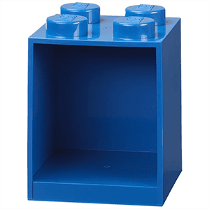 Estantería LEGO Brick 4 azul de 21 cm