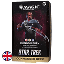 Mazo de cartas Magic: The Gathering Star Trek Commander Deck - Klingon Fury (ingles)