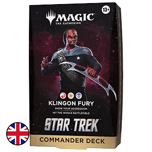 Mazo de cartas Magic: The Gathering Star Trek Commander Deck - Klingon Fury (ingles)
