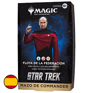 Mazo de cartas Magic: The Gathering Star Trek Commander Deck - Flota de la Federación (Castellano)