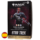 Mazo de cartas Magic: The Gathering Star Trek Commander Deck - Furia Klingon (Castellano)