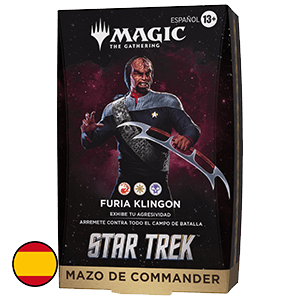Mazo de cartas Magic: The Gathering Star Trek Commander Deck - Furia Klingon (Castellano)