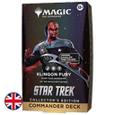 Mazo de cartas Magic: The Gathering Star Trek Commander Deck Collector - Klingon Fury (inglés)