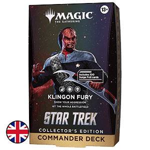 Mazo de cartas Magic: The Gathering Star Trek Commander Deck Collector - Klingon Fury (inglés)