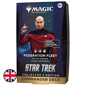 Mazo de cartas Magic: The Gathering Star Trek Commander Deck Collector - Federation Fleet (inglés)