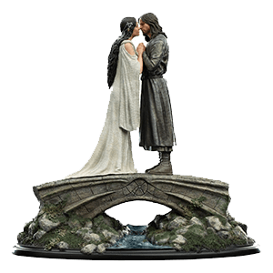 Figura El Señor de los Anillos Mini Statue Aragorn & Arwen de 24 cm