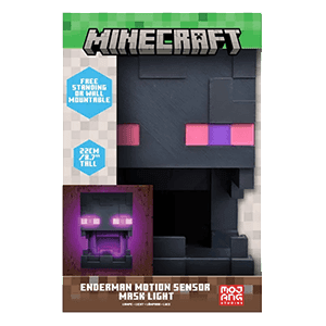 Lámpara decorativa Minecraft Enderman Mask Light con sensor de movimiento