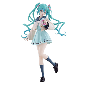 Figura Hatsune Miku Sweet School Life Pure Version de 18 cm
